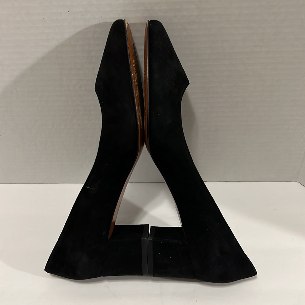 Aquatalia Black Suede Pumps Size 8.5 - Picture 11 of 12